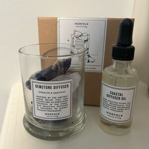 Norfolk sodalite & amethyst gemstone diffuser